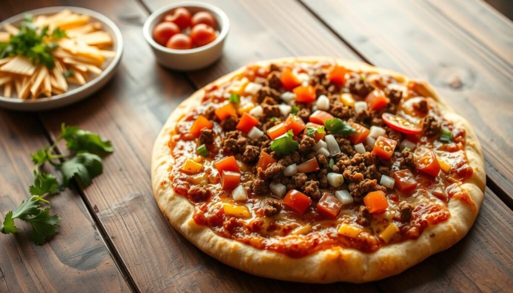 air fryer Mexican pizza