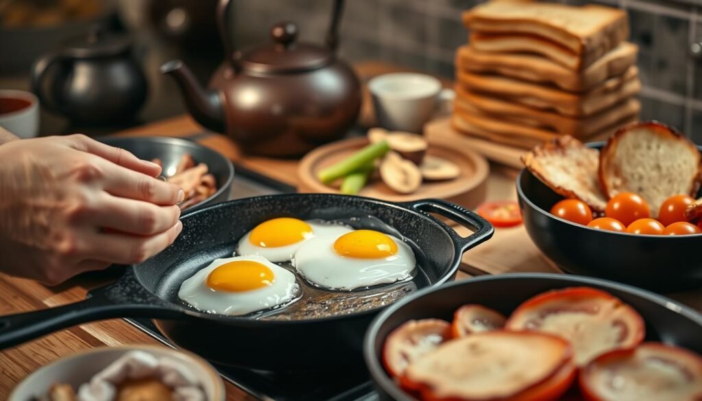 authentic English breakfast cooking techniques