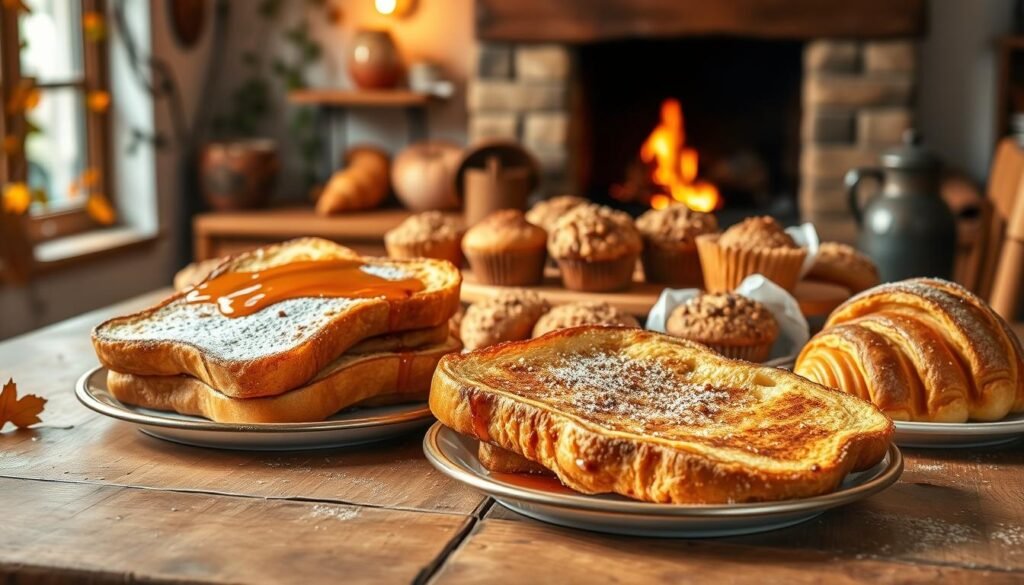 autumn spice breakfast baked goods