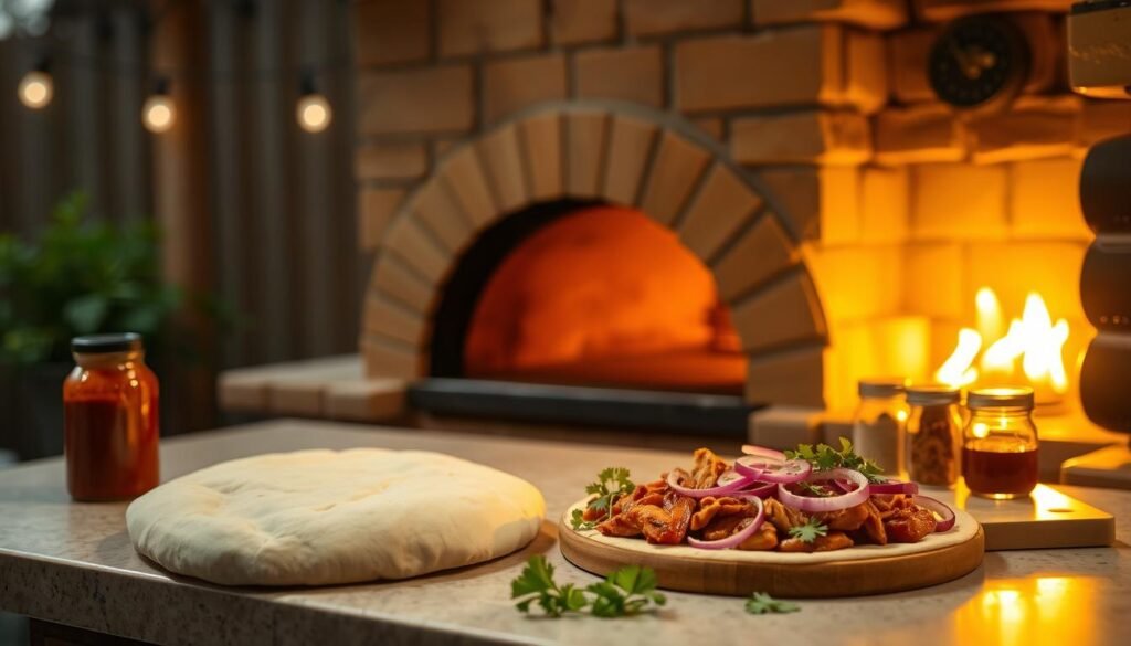 bbq chicken pizza quick 30-minute recipe