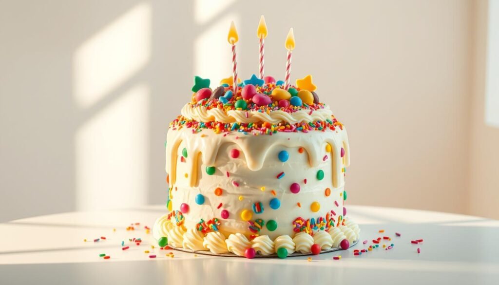 birthday cake decorating