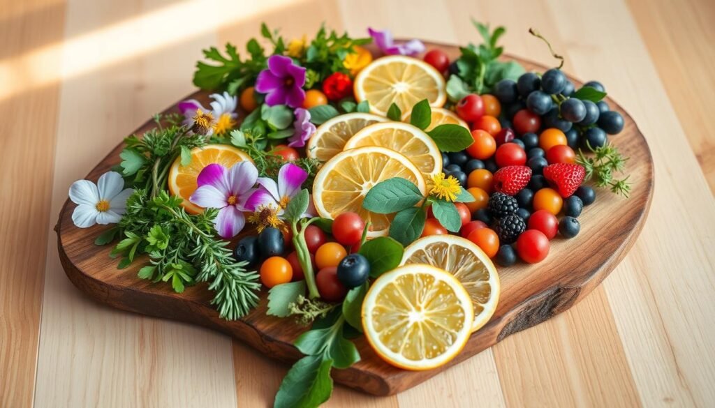 breakfast board garnish and decoration ideas