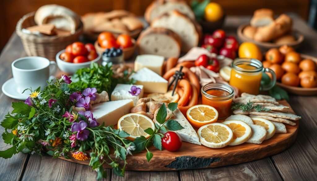 breakfast board garnish suggestions