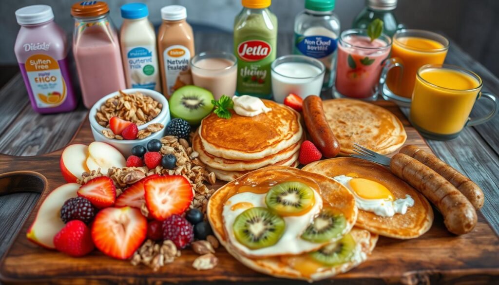 breakfast board with dietary restrictions