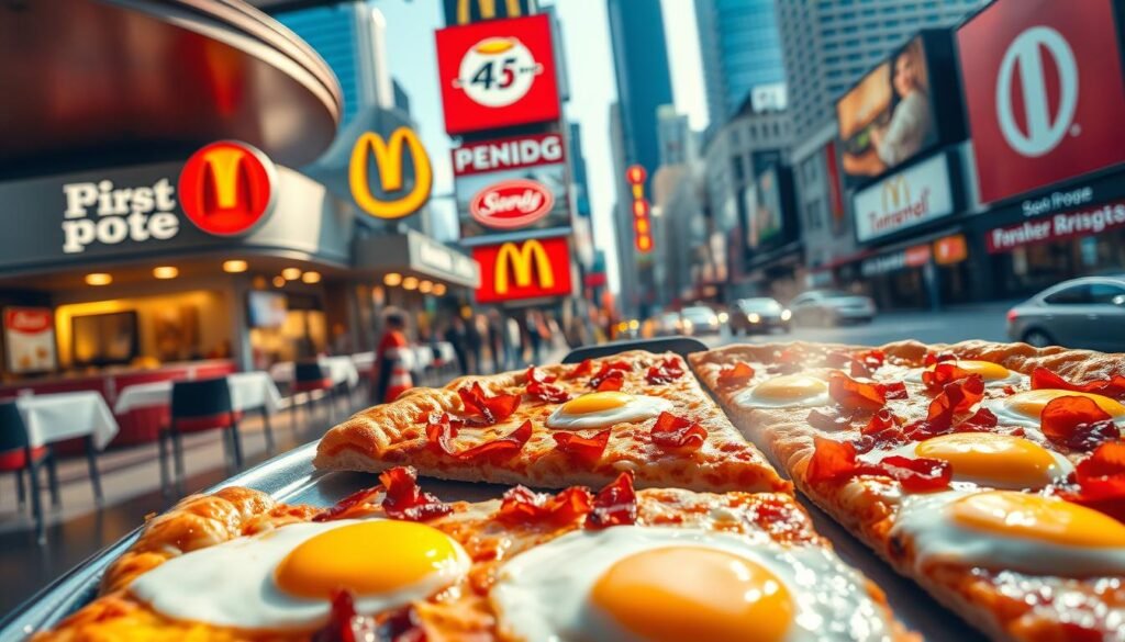 breakfast pizza major chains