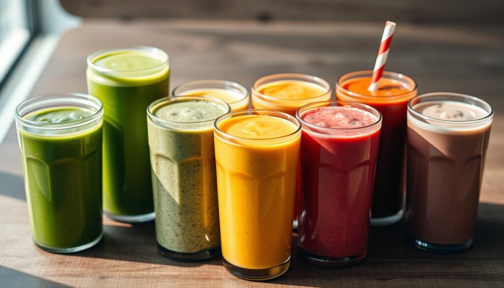 breakfast smoothies in travel containers