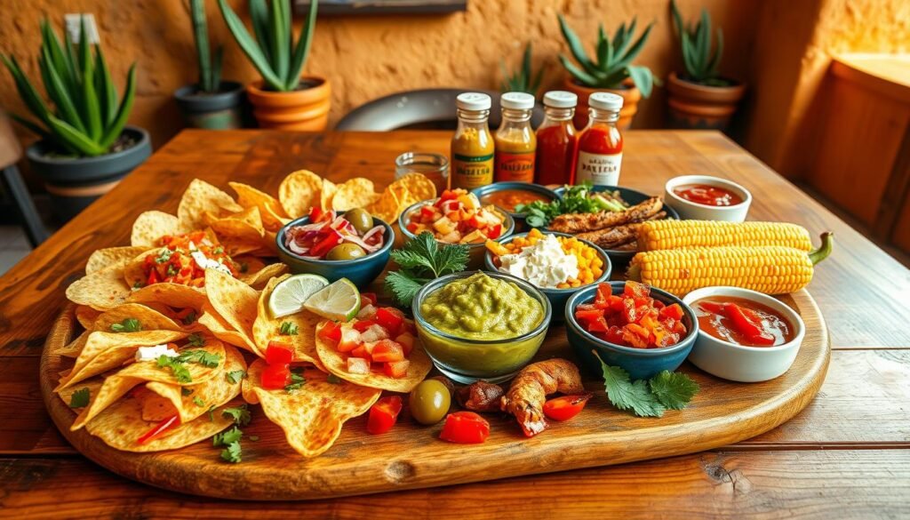 casual Mexican snack platters