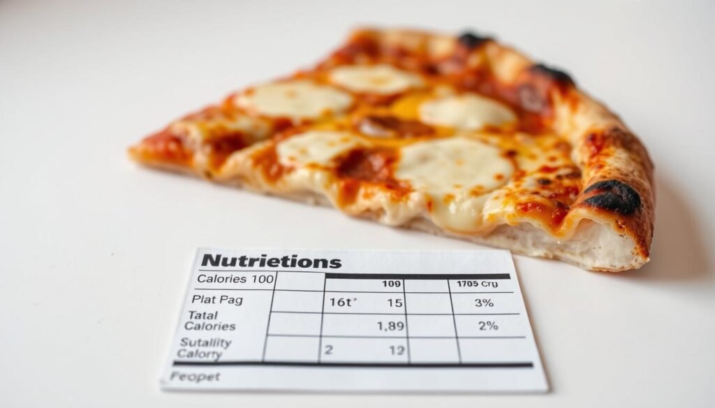 cheese pizza calories nutritional information