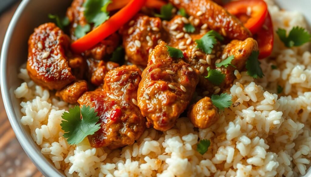 chicken and rice with spices