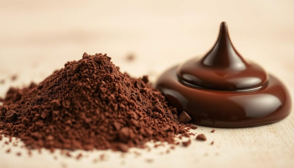 chocolate cake recipe cocoa powder versus melted