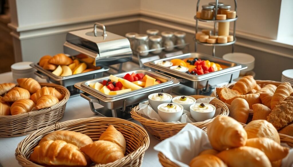 cold breakfast selections for buffet service