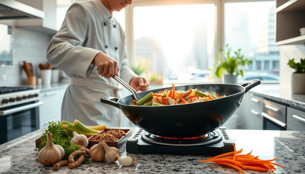 cooking Chinese food