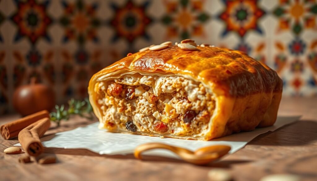 cooking Moroccan Pastilla