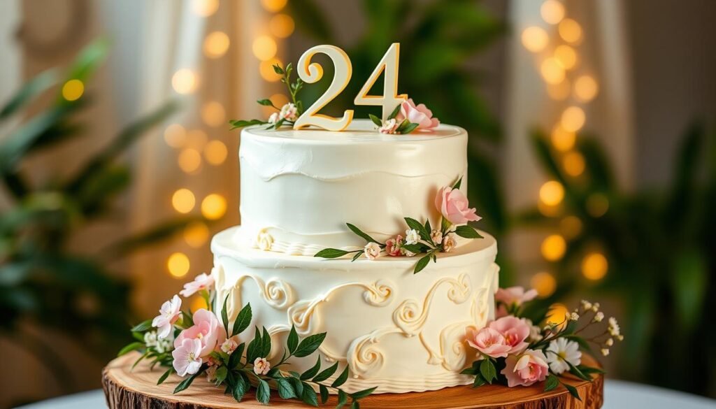 creative 24th birthday cake