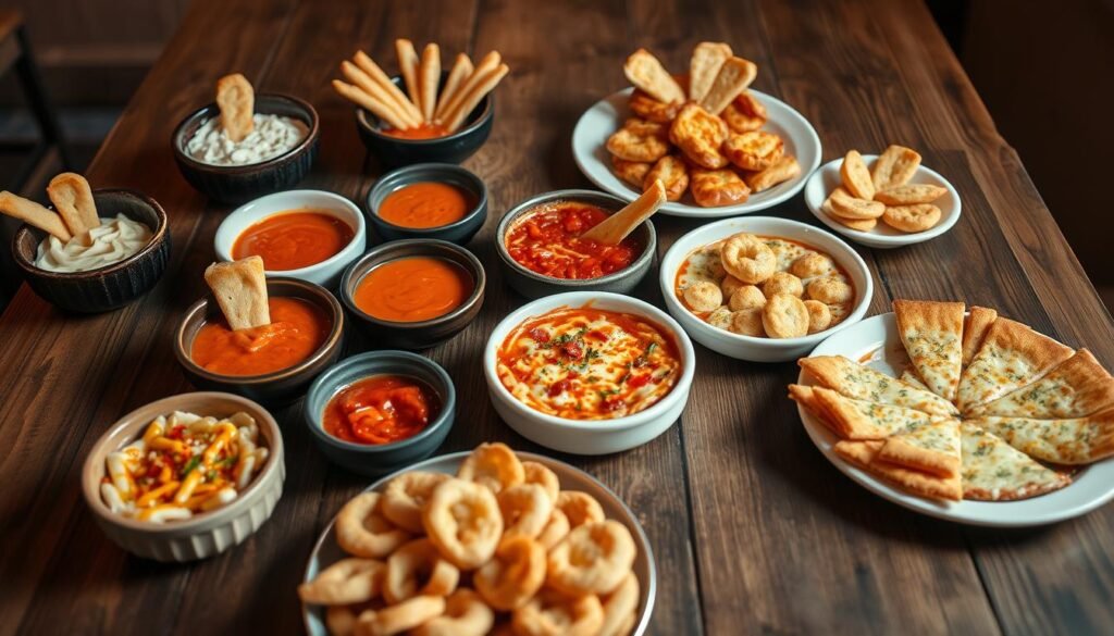 creative pizza dip presentations