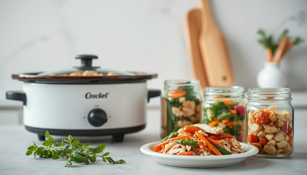 crockpot chicken meal prep