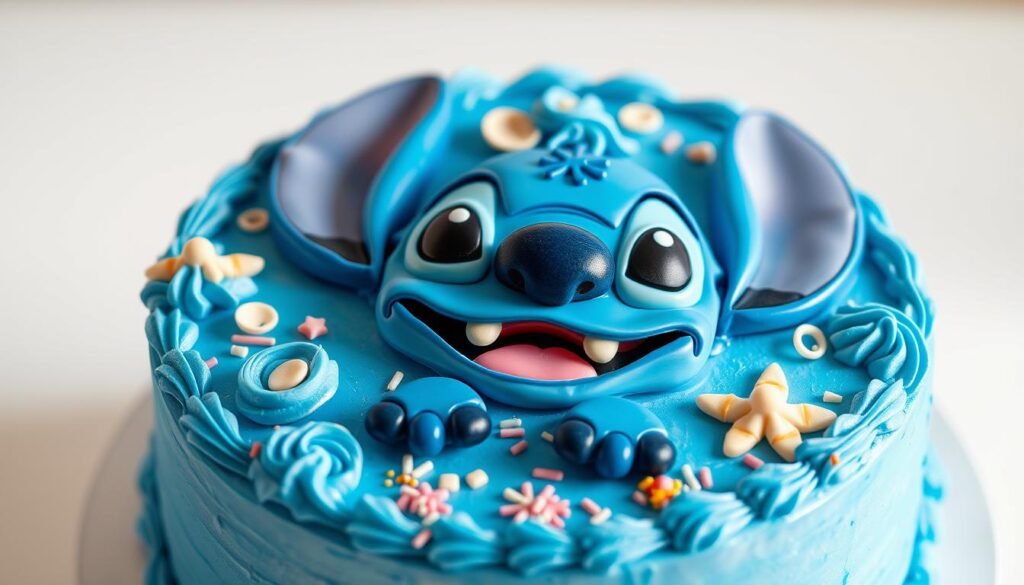 decorating stitch cake