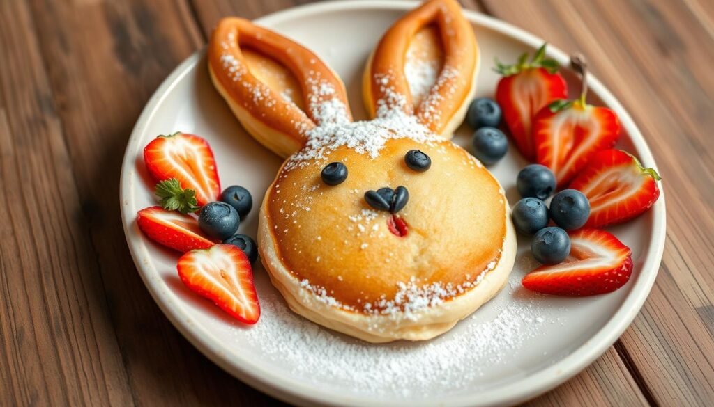 easter bunny shaped pancake recipes