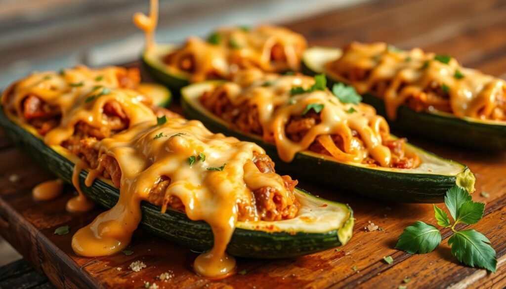 enchilada stuffed zucchini