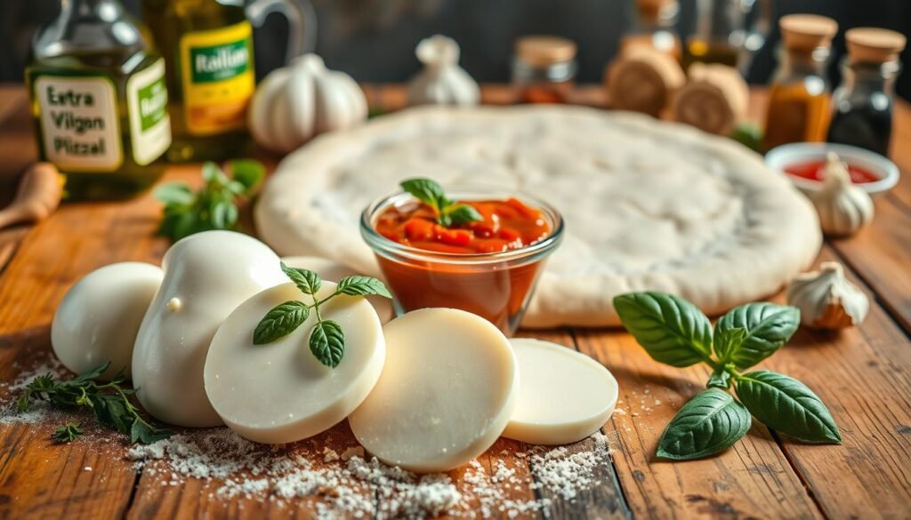 essential ingredients for cheese pizza