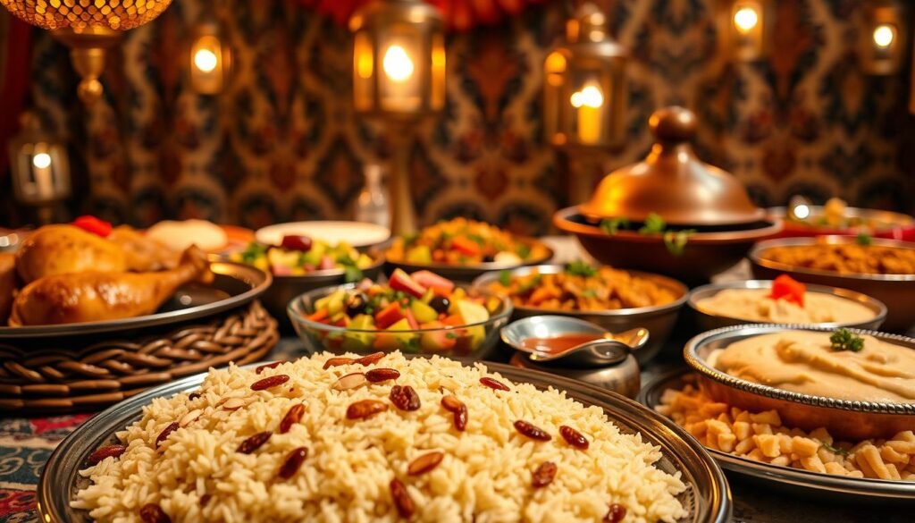 festive arabic dishes
