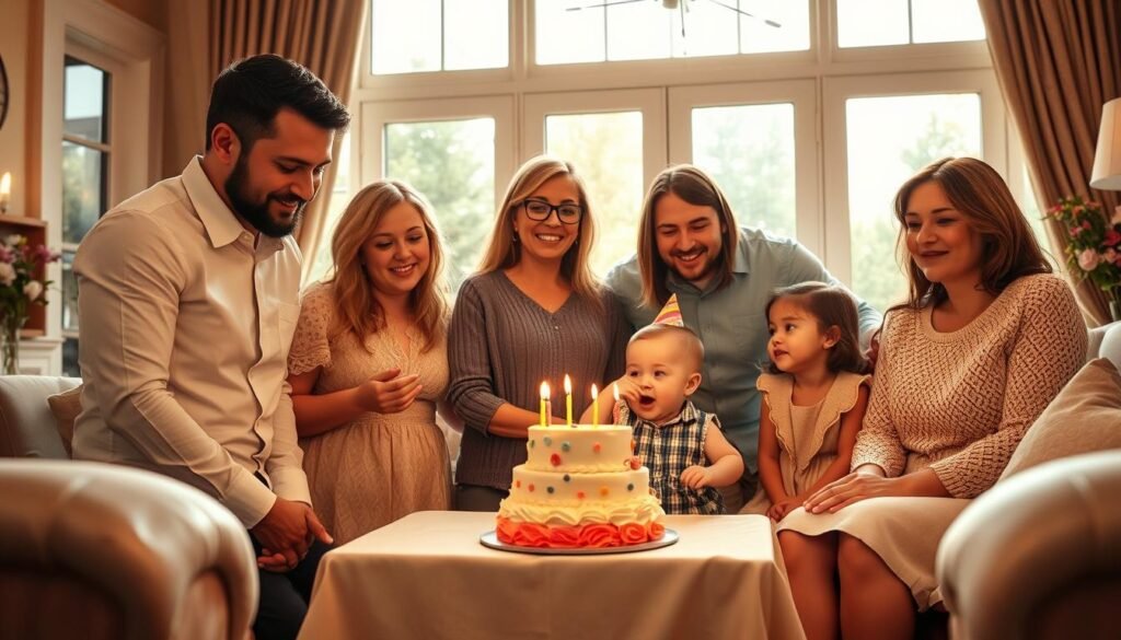 first birthday cake cutting ceremony