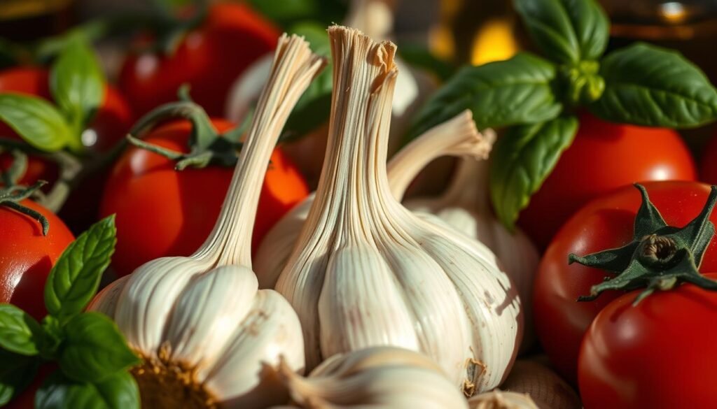 garlic in Italian food