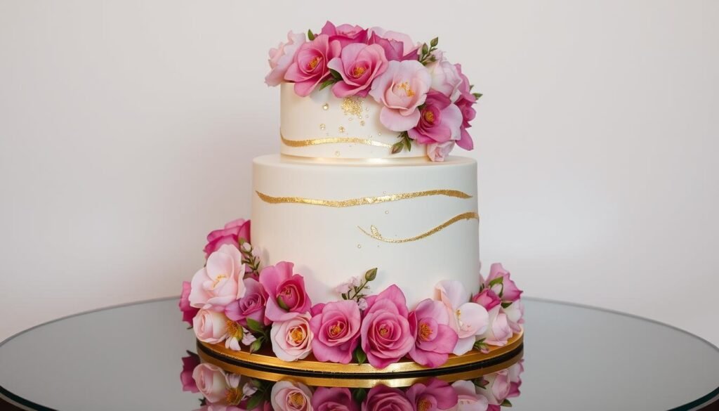 glamorous birthday cake for women sparkle