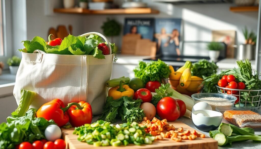 grocery shopping for clean eating