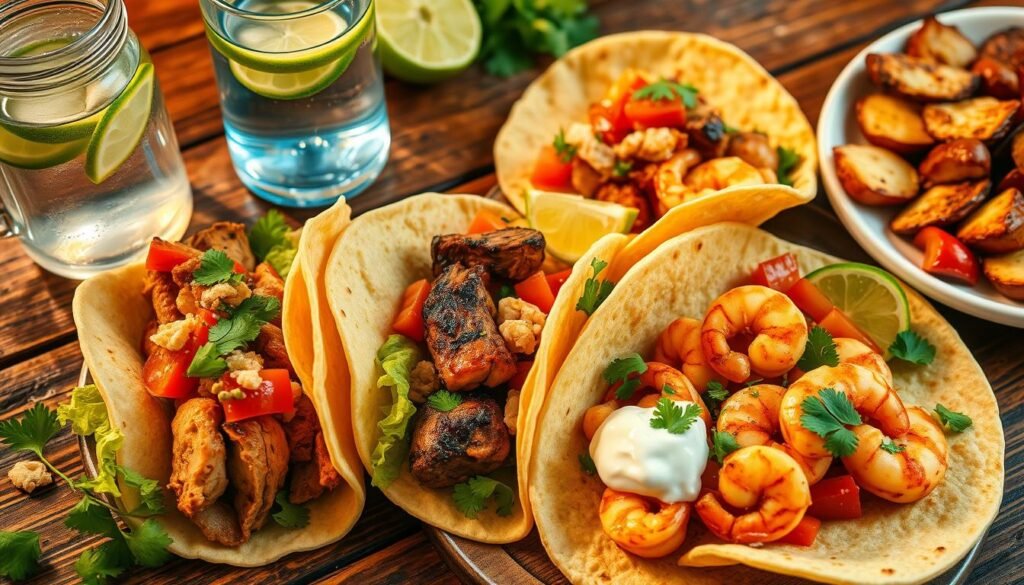 healthy taco night
