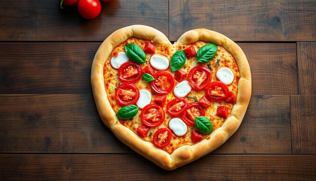 heart pizza for special events