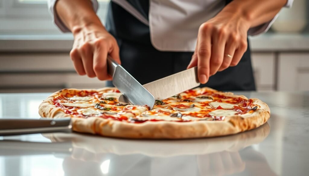 how to cut pizza perfectly even slices