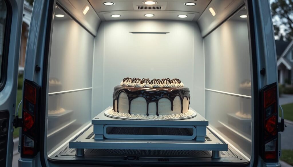 ice cream cake transportation without melting