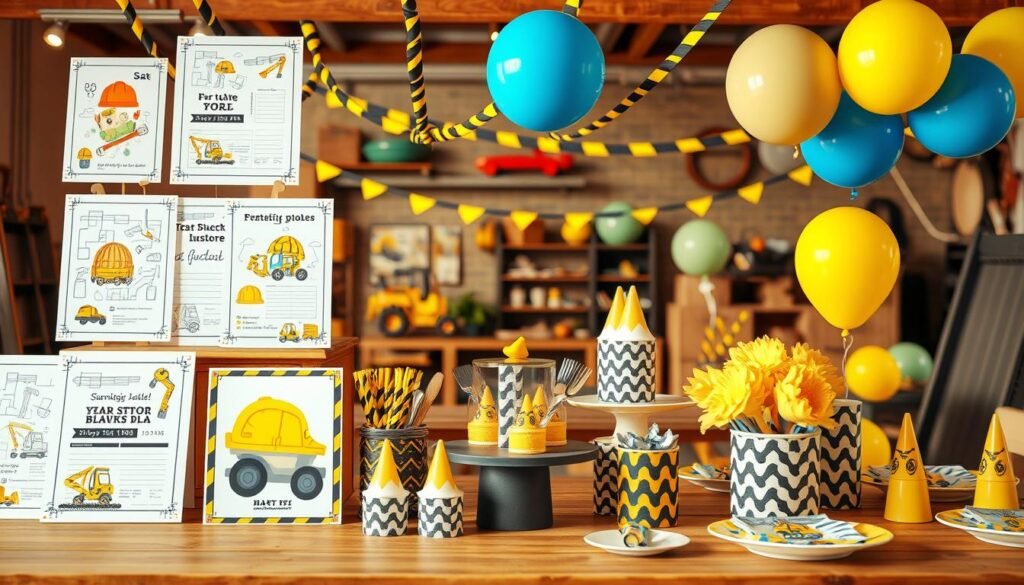 invitations and decorations