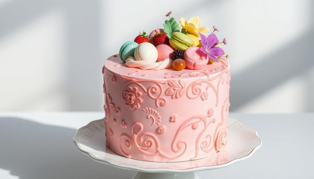 korean style birthday cake