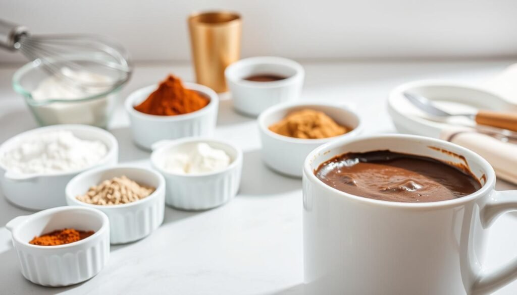 mug cake microwave mix preparation make-ahead