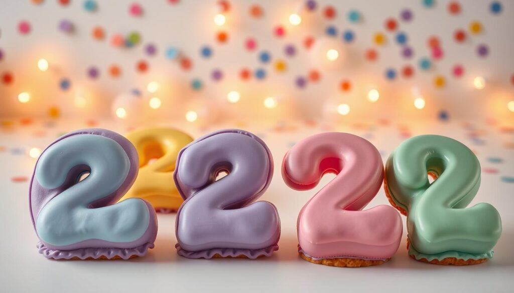 number-shaped cakes