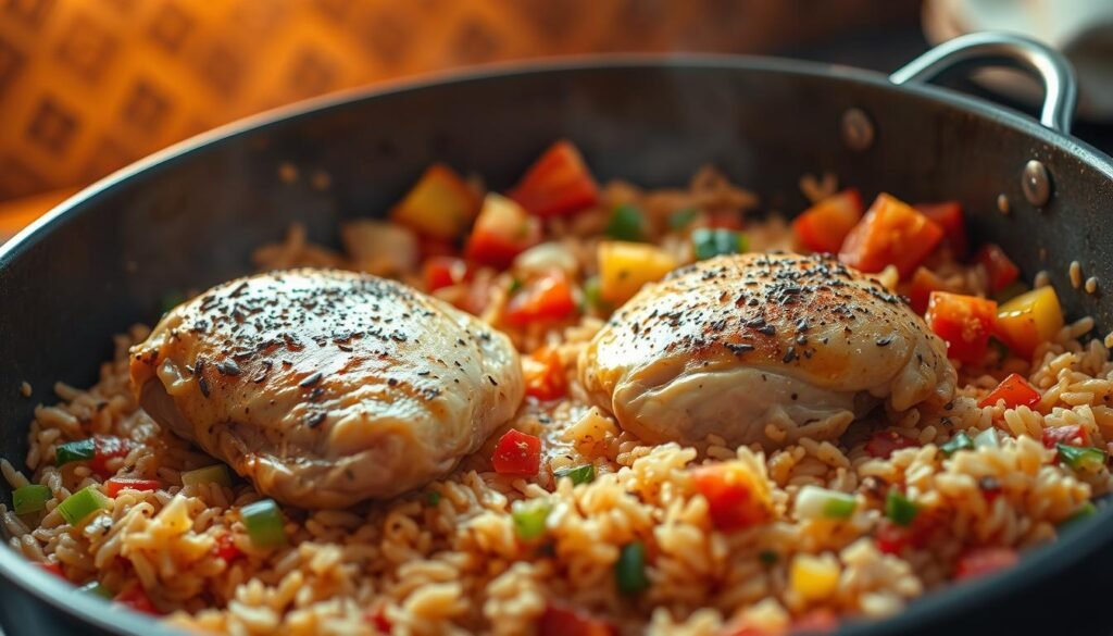 one-pan Mexican chicken and rice