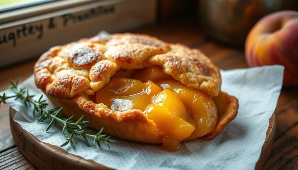 peach cobbler dessert