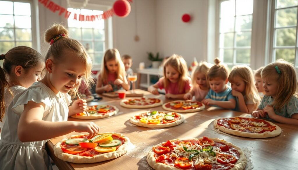pizza art birthday party activity kids