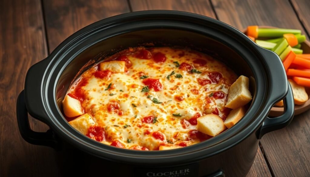 pizza dip in slow cooker