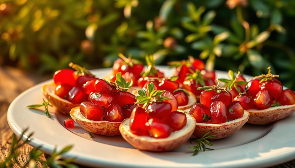 pomegranate appetizers
