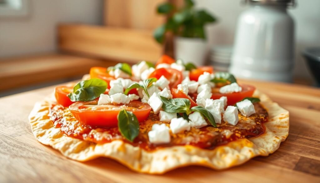 prepare tortilla pizza