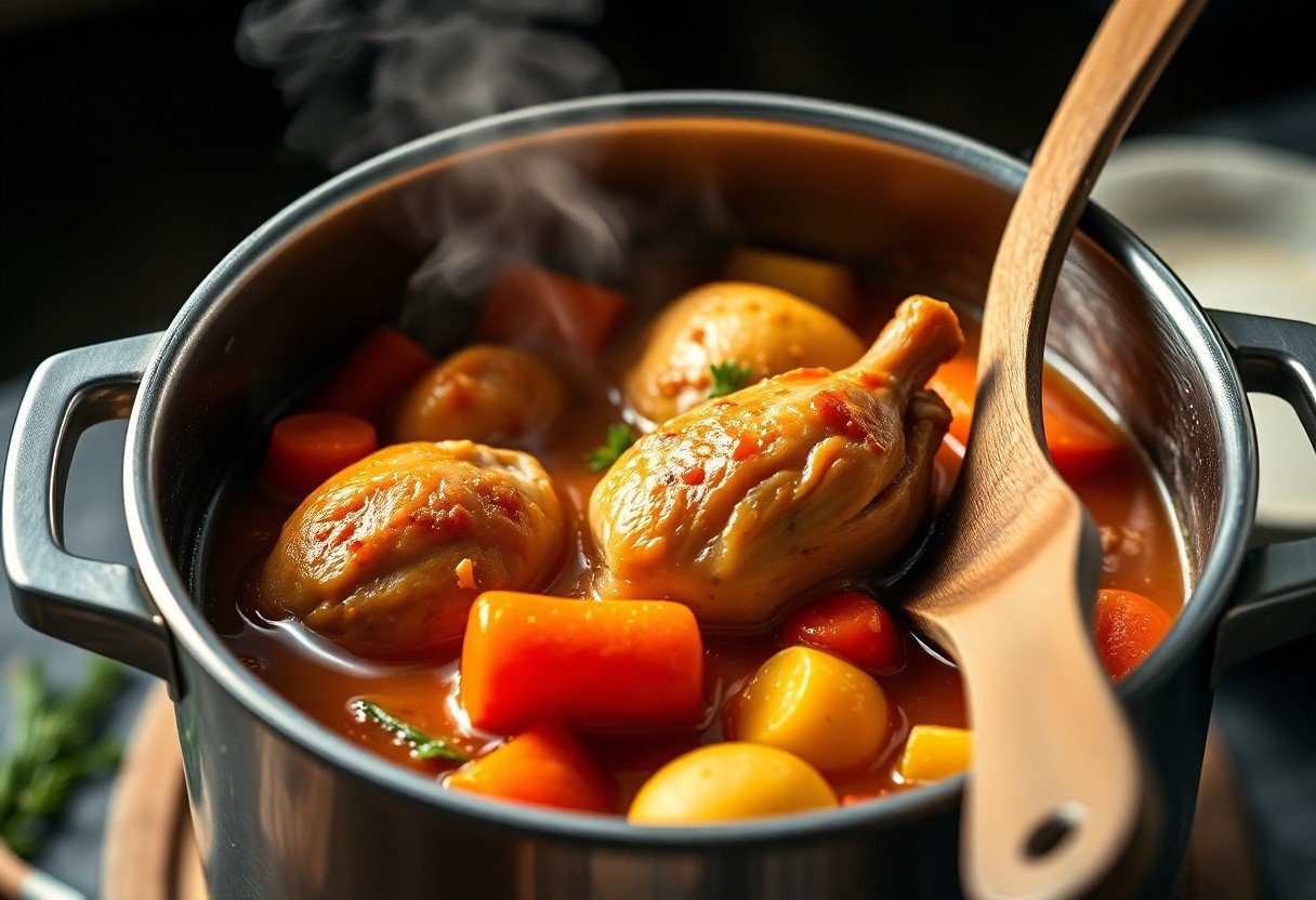 Pressure Cooker Chicken Stew in 15 Minutes