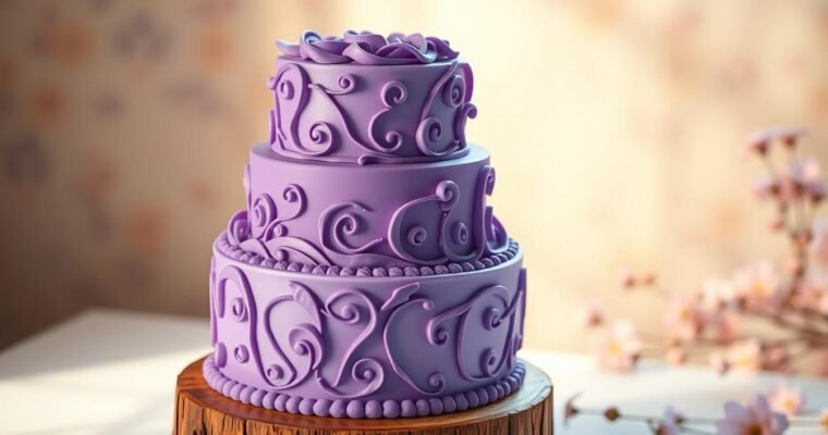 How to Make a Stunning Purple Birthday Cake