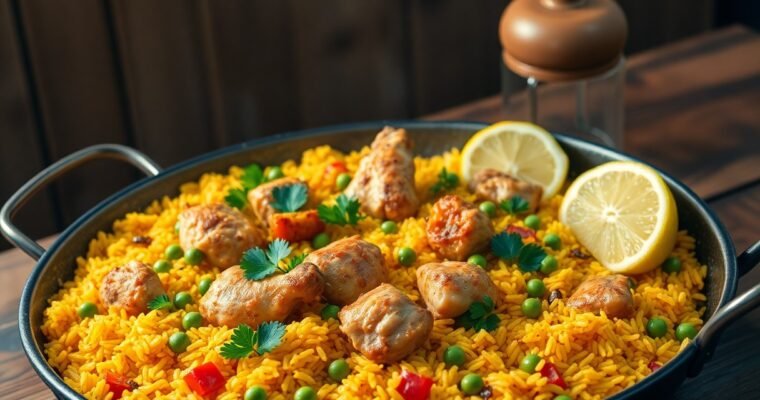 Spanish Chicken Paella in 30 Minutes