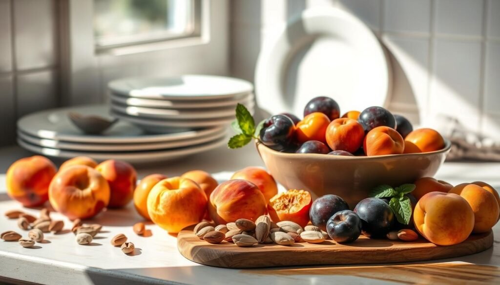 stone fruit breakfast preparations