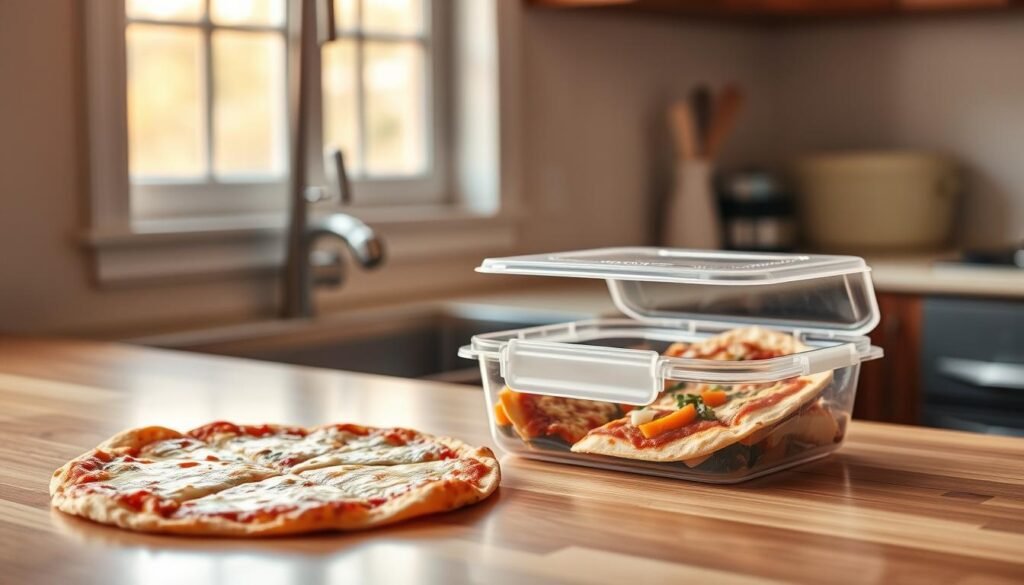 storing tortilla pizza