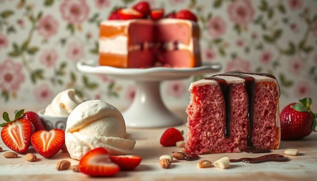strawberry cake pairings