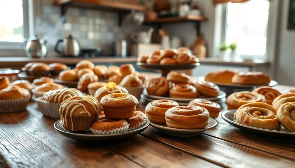 sweet breakfast potluck offerings